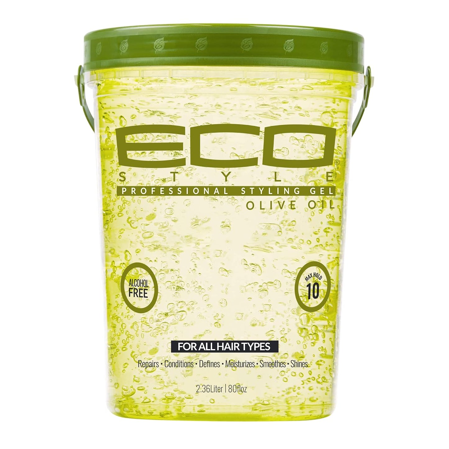 Eco Style Gel Olive Oil - Moisturizing Hair Styling Gel for Shine & Split End Control - 8 oz