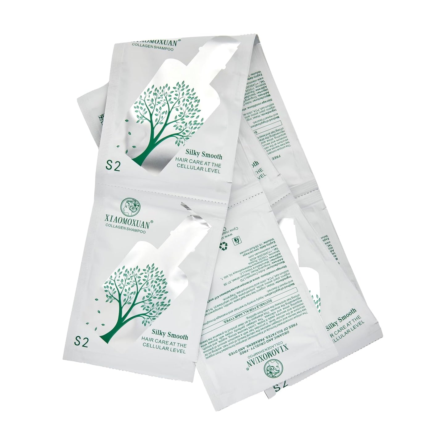 Collagen Shampoo Samples Pack - Travel Sachets for Healthy Hair | Pack of 10