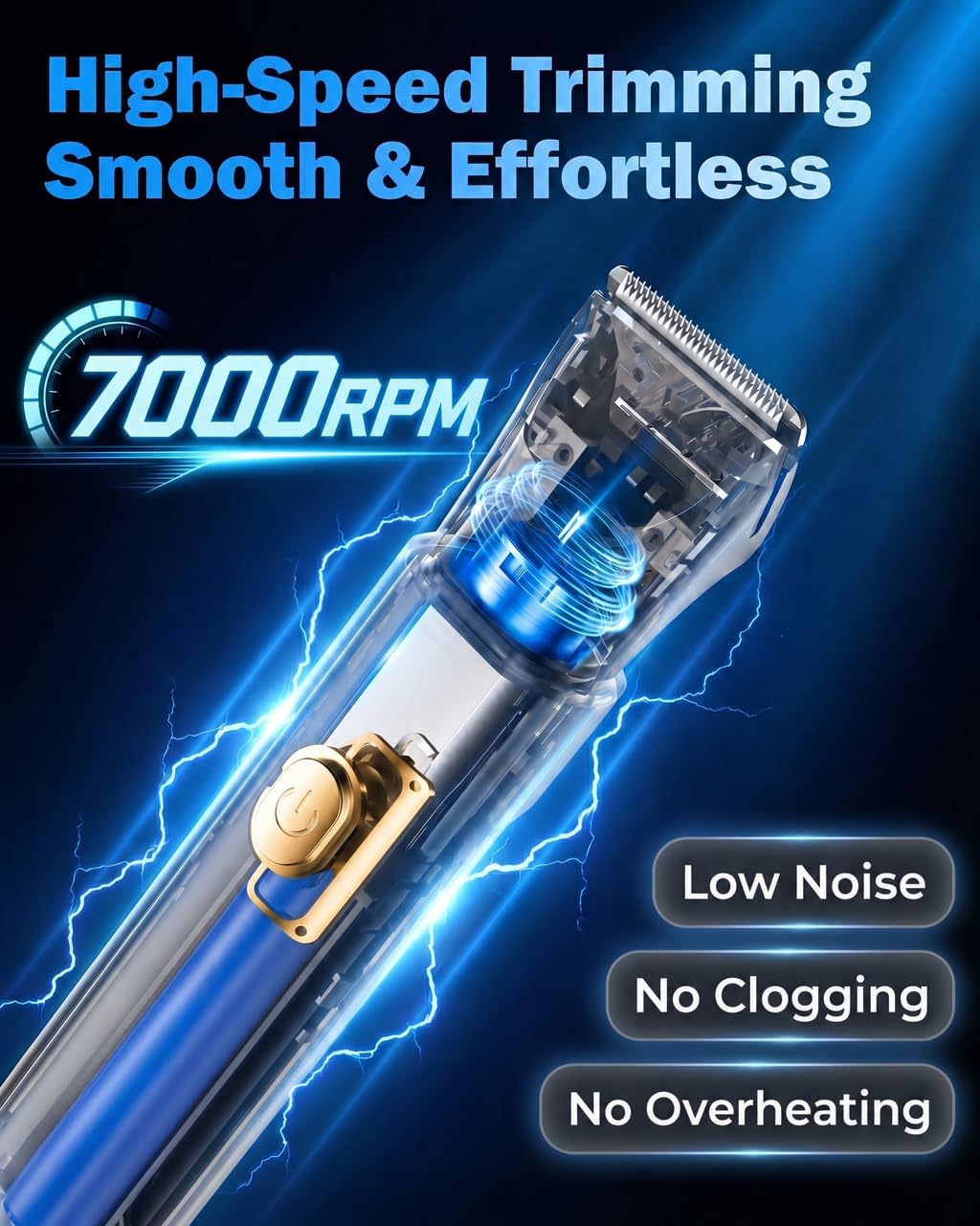 Men's Body Hair Trimmer - 3-in-1 Electric Razor for Groin, Chest & Beard | IPX7 Waterproof, USB-C Rechargeable