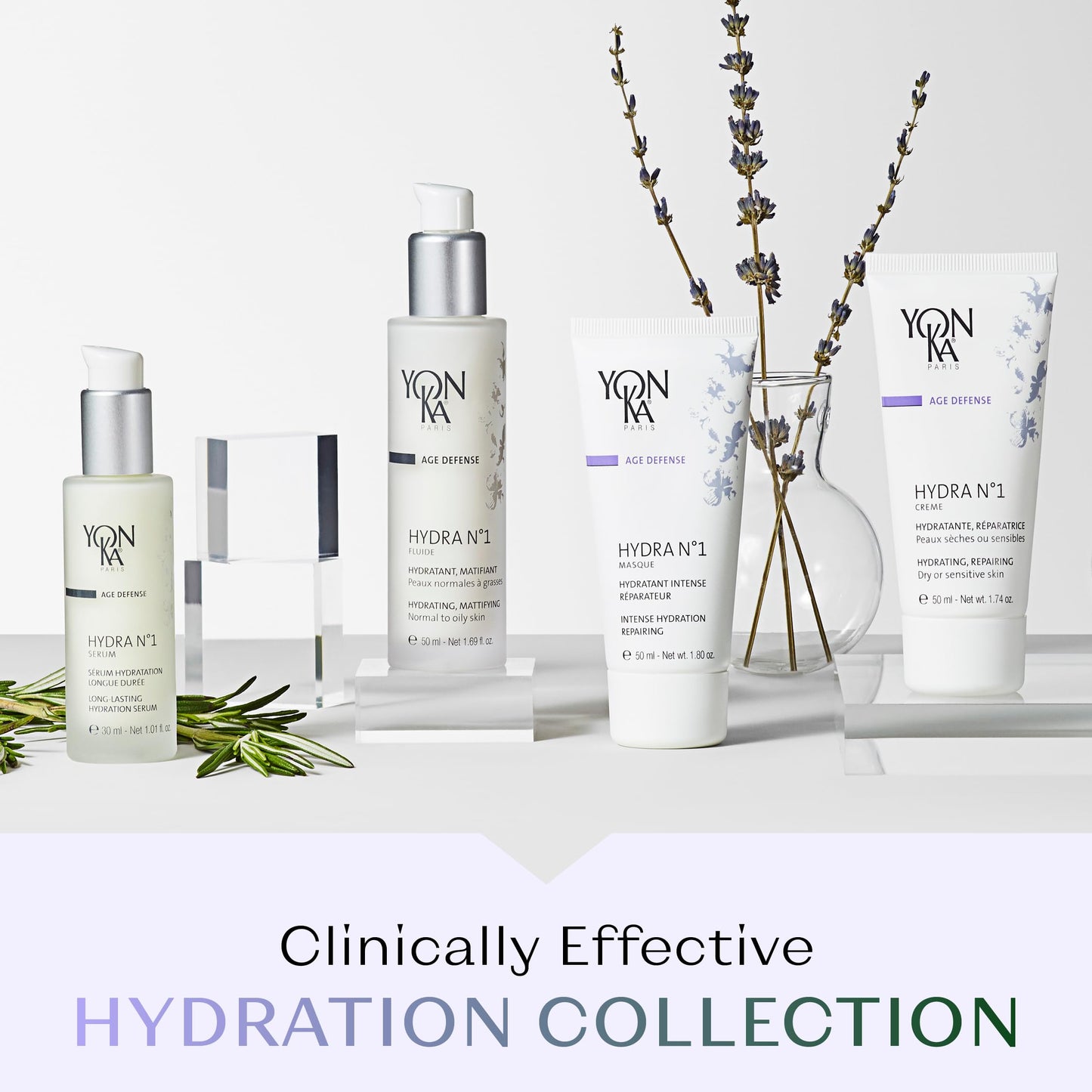 Yonka Hydra No.1 Crème | Repair & Hydrating Face Cream with Hyaluronic Acid & Vitamins A, C & E | Comforts & Strengthens Moisture Barrier | For Very Dry & Dehydrated Skin | Paraben-Free | 1.74 fl oz