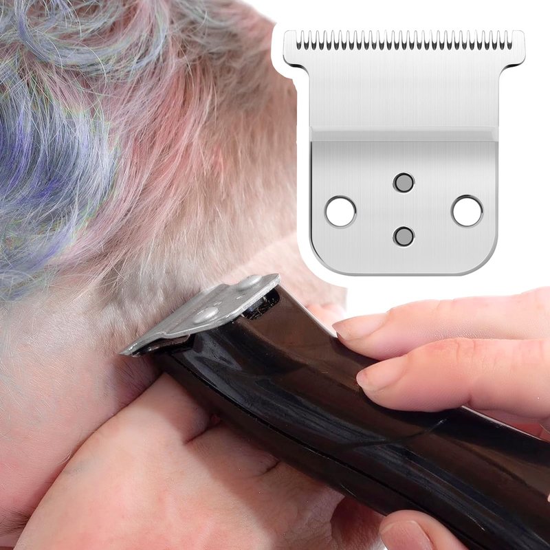ZZYZSFUS Replacement T-Blade Set for D7/D8 Steel Blade, Compatible with Slimline Pro Li D7/D8 Hair Clipper Trimmer (Silver)
