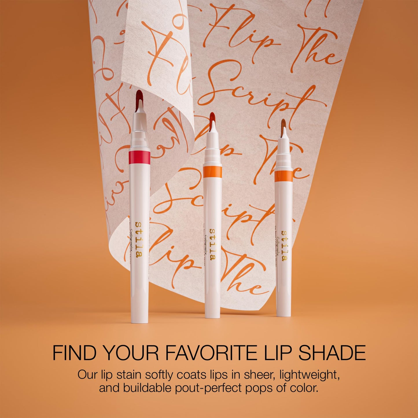 stila Calligraphy Lip Stain | Long-Lasting Tint, Moisturizing, Transfer-Proof, Lightweight, Sheer Buildable Color, Fades to a Natural Wash of Color | Maya, 22 Fl. Oz.