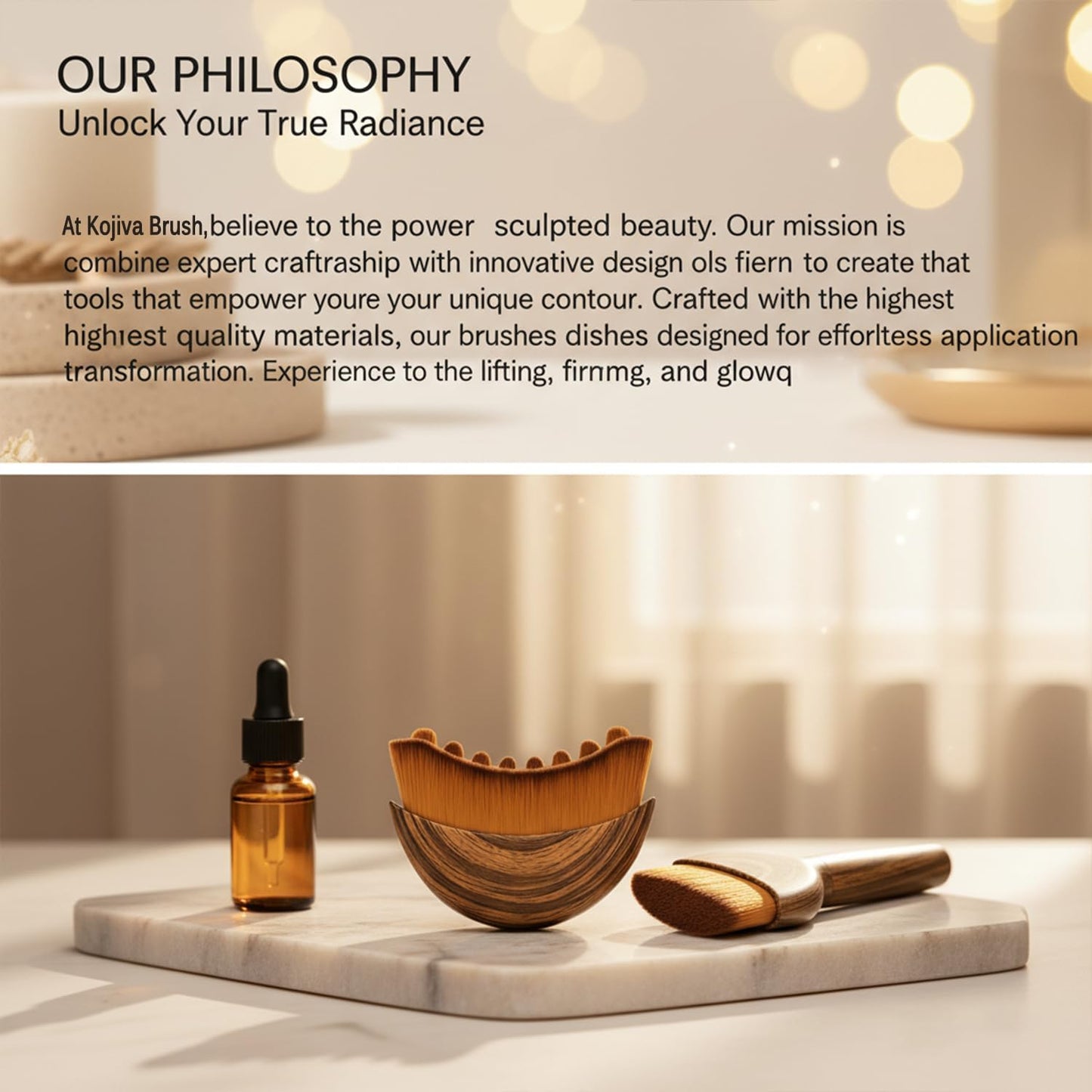 Kojiva Lymphatic Face Brush - Contour & Sculpting Tool for Facial Drainage | Reduces Puffiness & Double Chin