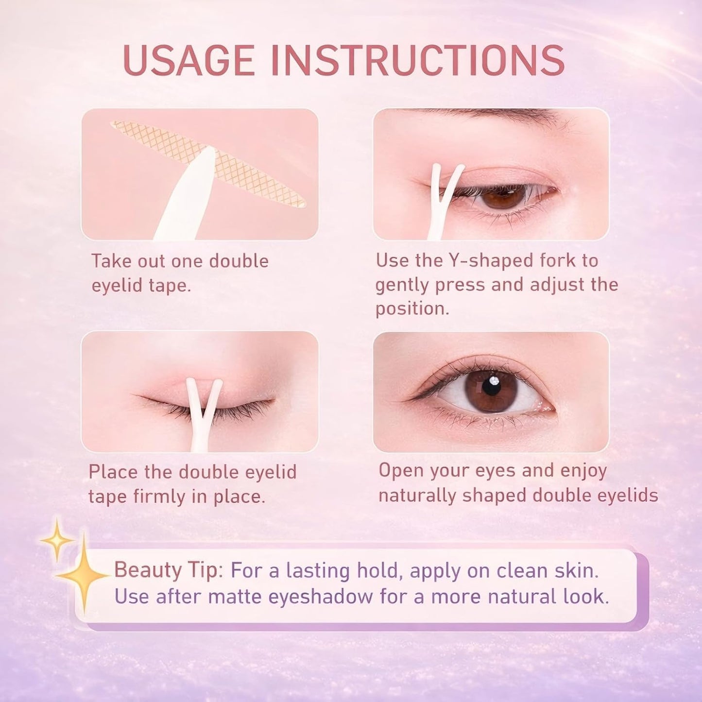 Eyelid Tape for Hooded Eyes Invisible – Eyelid Lift Strips for Sagging, Uneven,600 Count