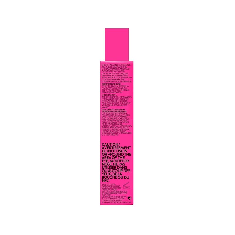 Vitamin E Cuticle Oil Rollerball - Strengthens Cuticles, Intense Hydration | Travel Size 0.28 Fl Oz