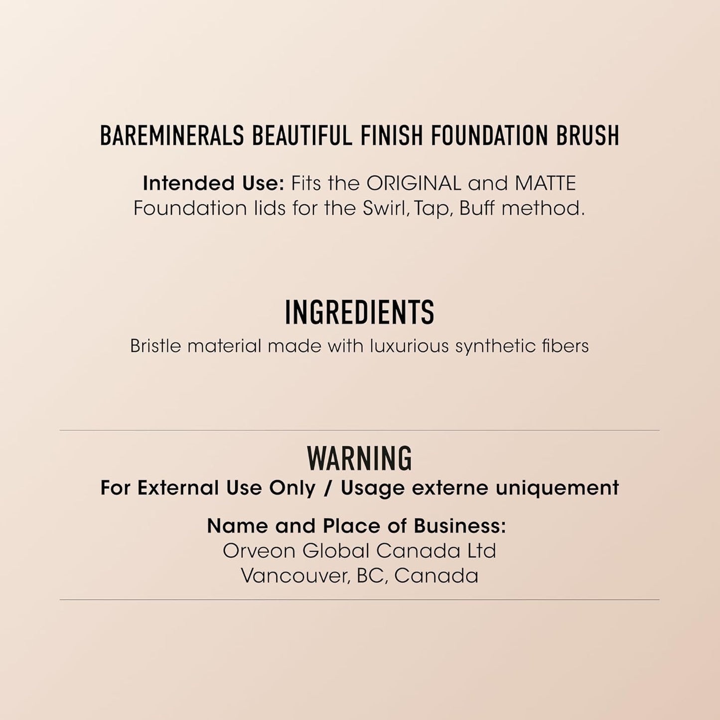 bareMinerals Luxe Performance Brush - Premium Makeup Tool for Flawless Application | Fair Ivory 02, 0.21 oz