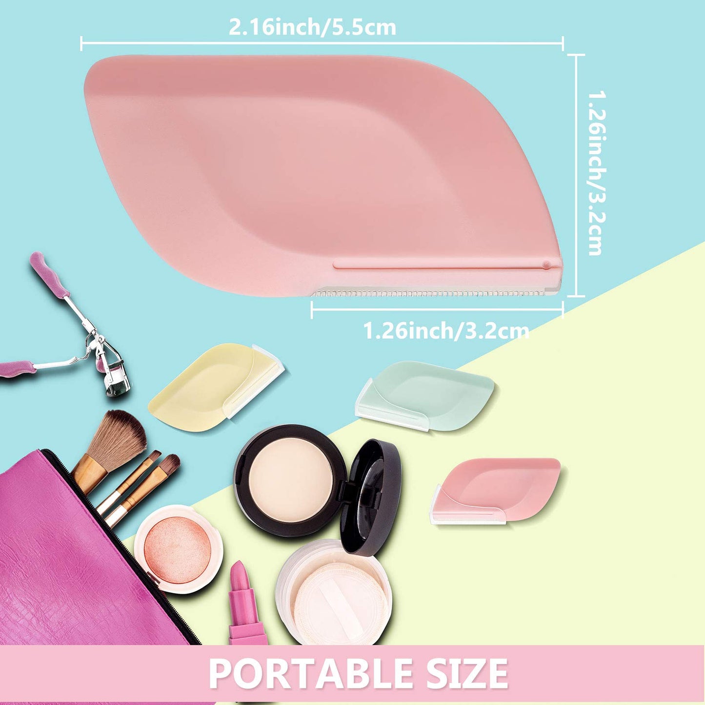 Patelai 21 Pcs Eyebrow Razors for Women Dermaplaning Tool Razor Eyebrow Blades Facial Razors for Men Trimmer Microblade Leaf Shaped Facial Shaper Shaver for Face Upper Lip Hair travel