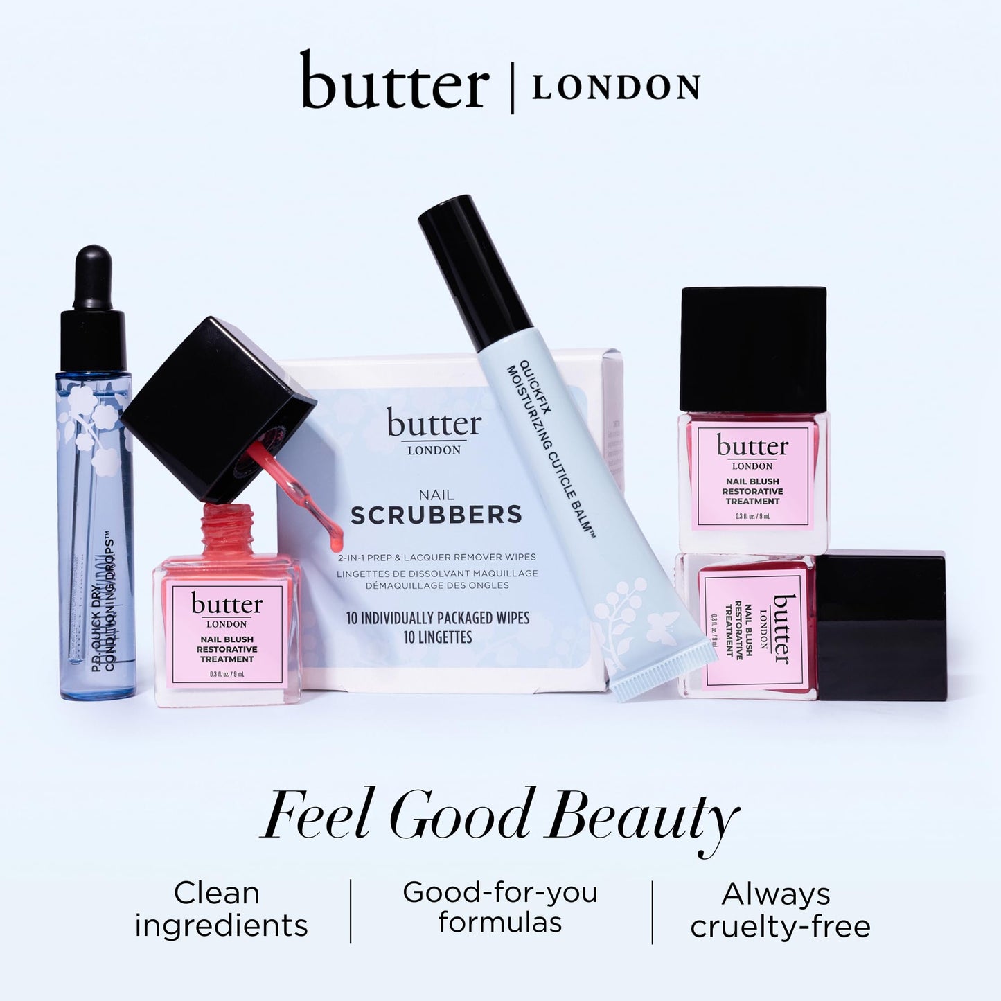 butter LONDON Nail Blush Restorative Strengthener, Tinted Sheer Nail Treatment - Sheer Buildable Color & Strengthening Treatment for Damaged, Weak, Brittle & Overworked Nails - Dewy Rose
