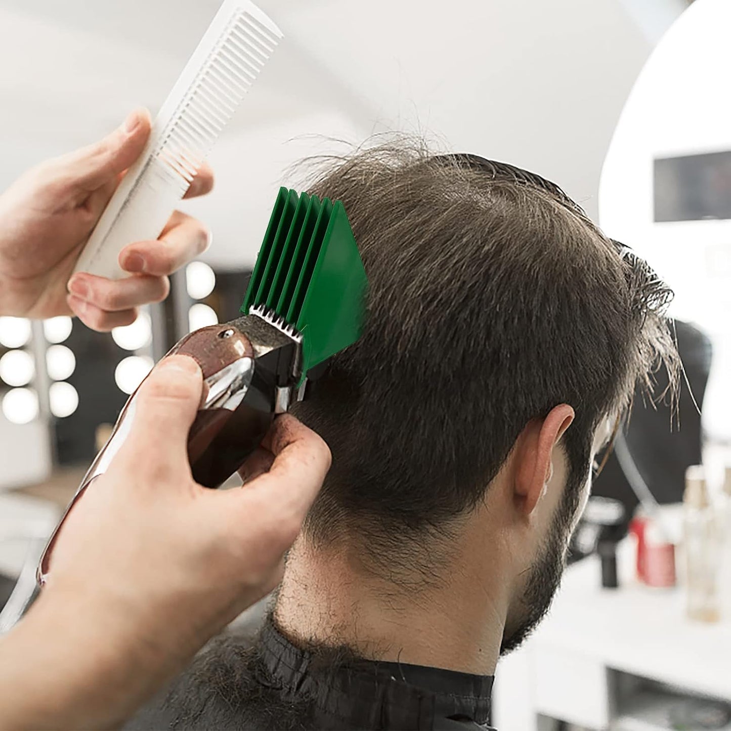 Hair Clipper Guards - Extra Long 3 Inch Guide Comb Set | 8-Piece Compatible with Wahl Clippers