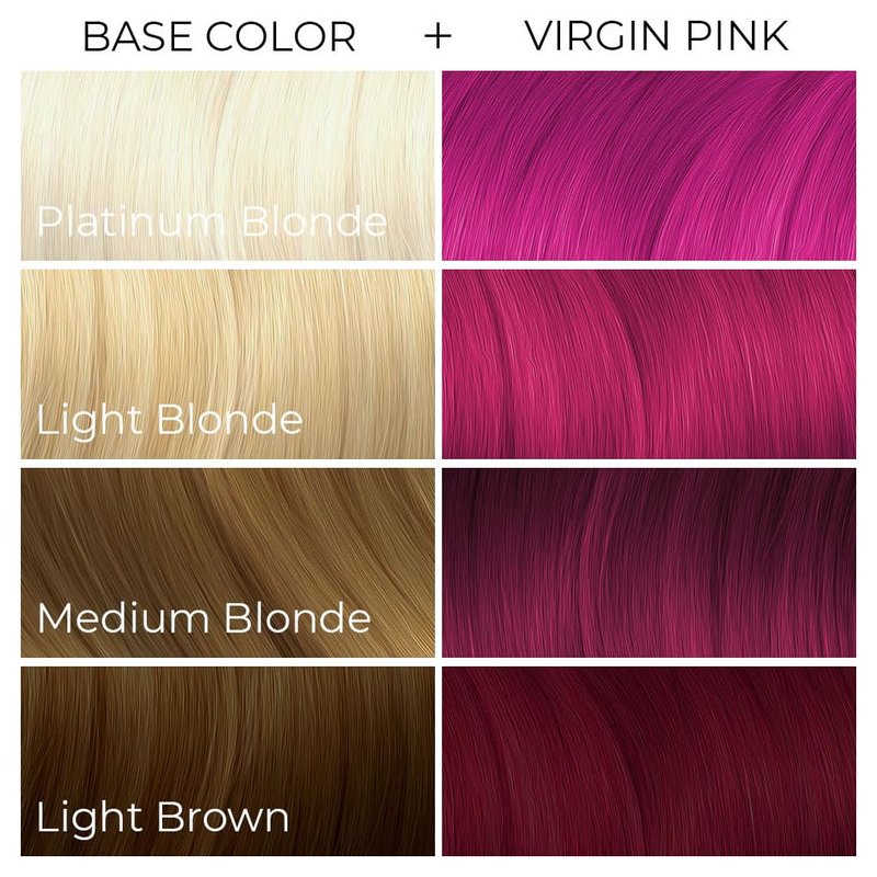 Vegan Semi-Permanent Hair Color Dye - Arctic Fox Virgin Pink (8 Fl Oz) | Cruelty-Free Formula