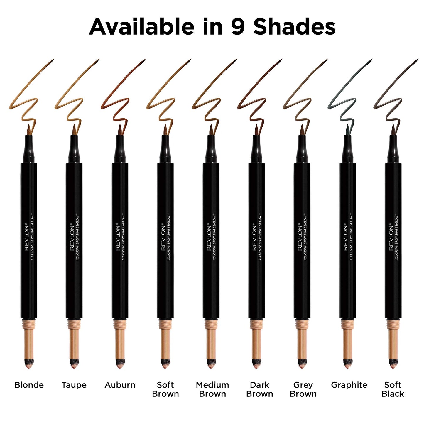 Revlon Colorstay Shape & Glow Eye Brow Marker and Highlighter, Dark Brown, 0.02 Oz (Marker), 0.008 Oz (Highlighter)