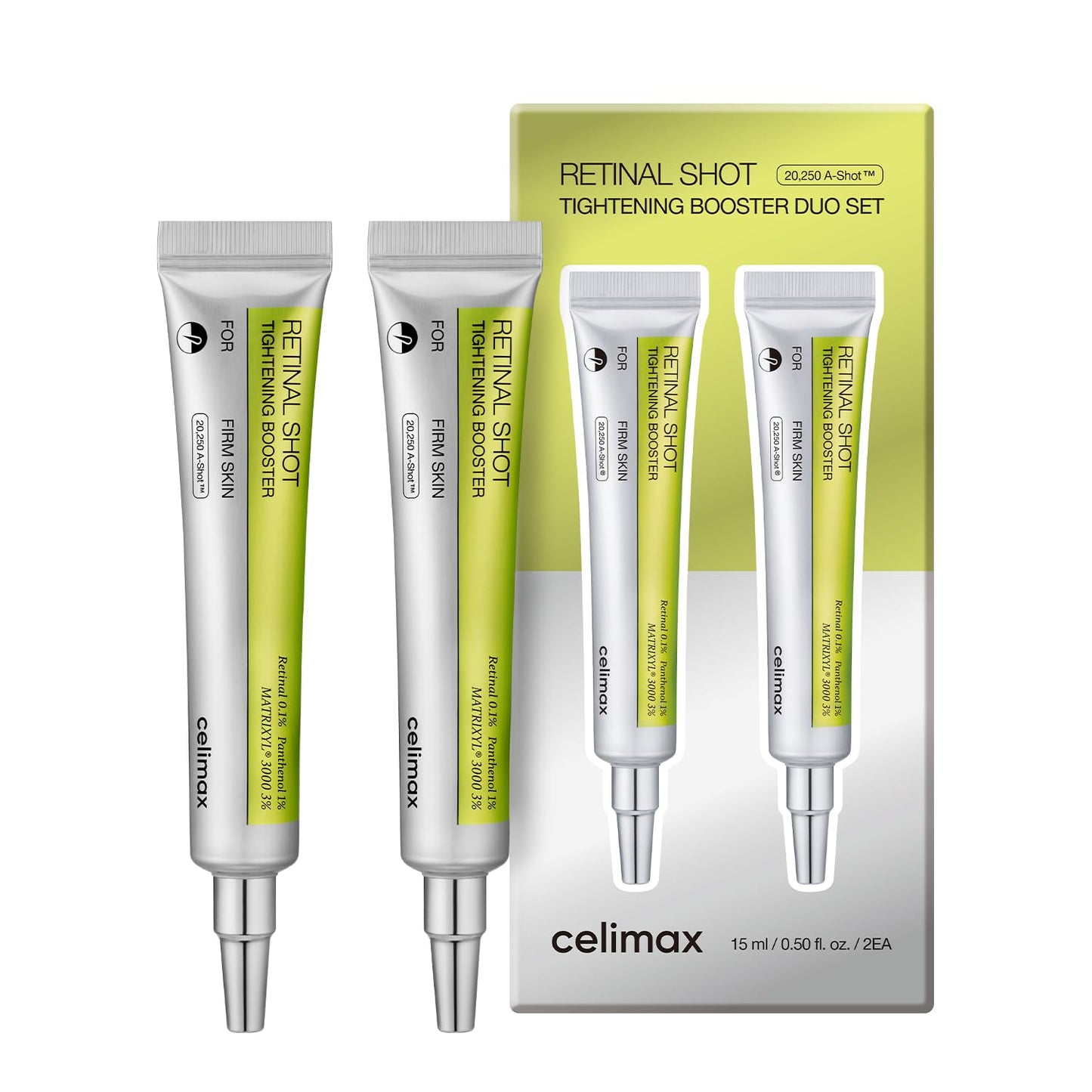 Celimax Vita A Retinal Shot Tightening Booster - 0.1% Retinal, Anti-Aging & Pore Minimizer | 15ml Korean Skincare