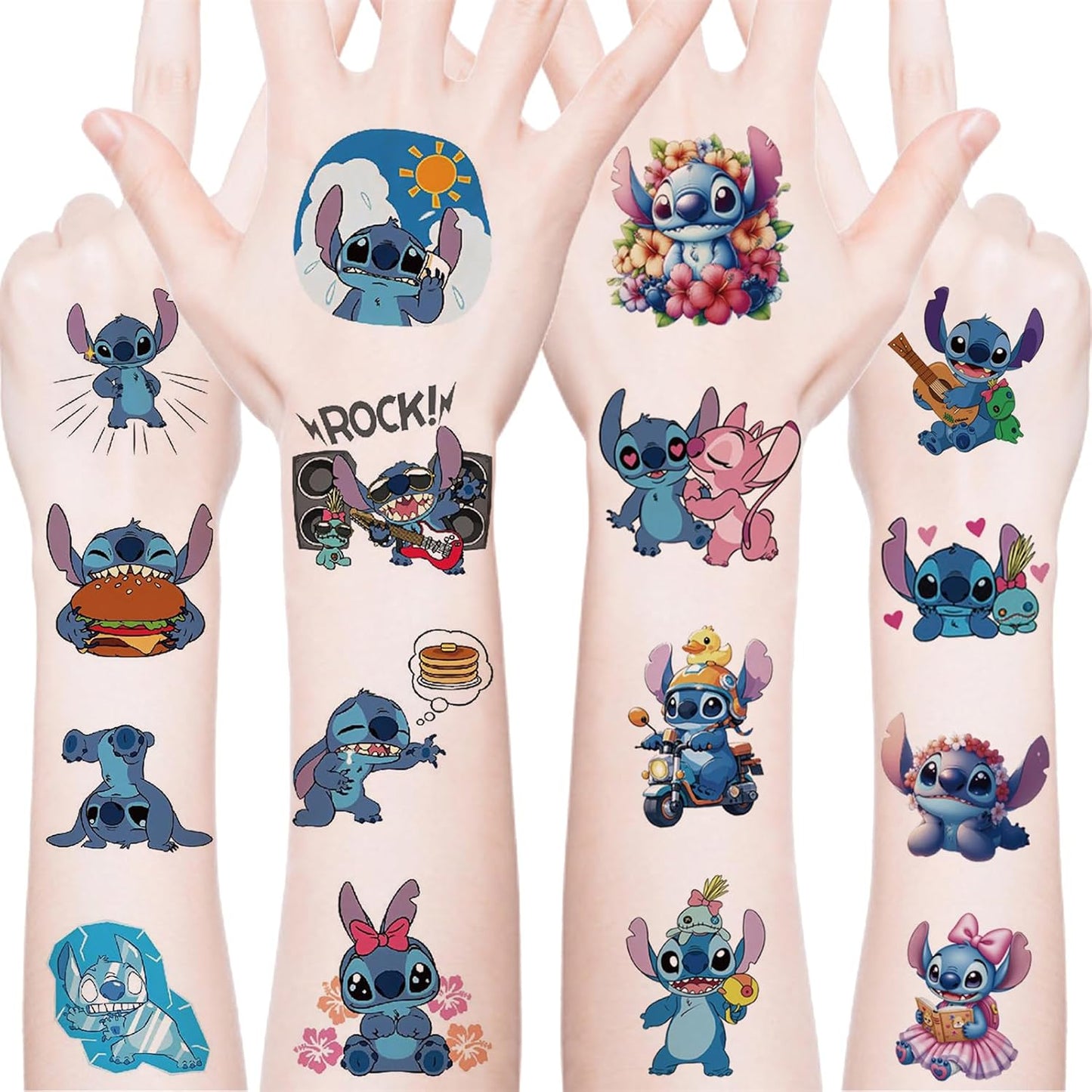 Super Mario Temporary Tattoos - 40PCS Cartoon Party Supplies for Kids | Fun Birthday Decorations & Favors