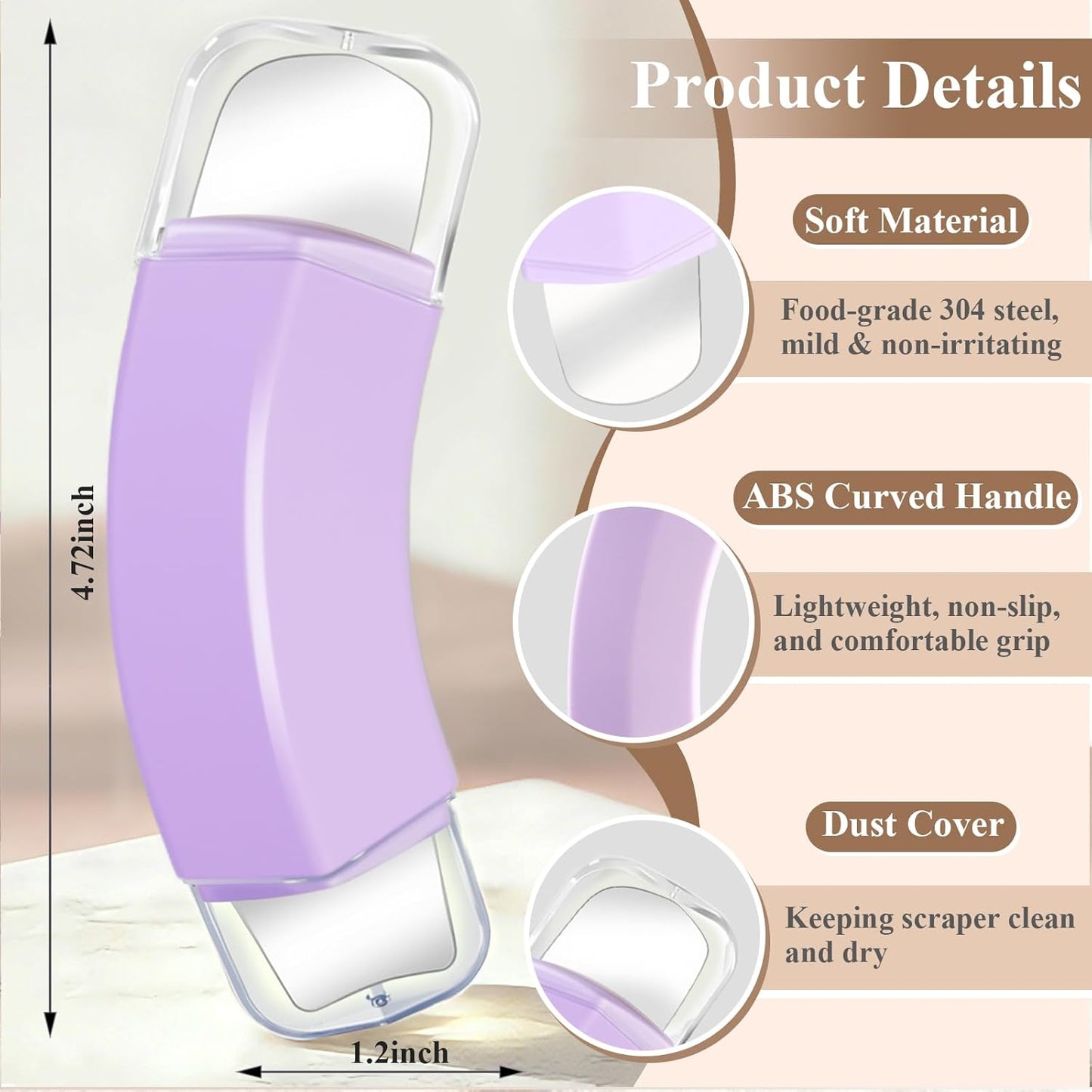 Blackhead Remover Tool Set - 2-Pack 3D Dual-End Pore Cleaner | Deep Cleansing Scraper for Nose & Face (Purple + Green)