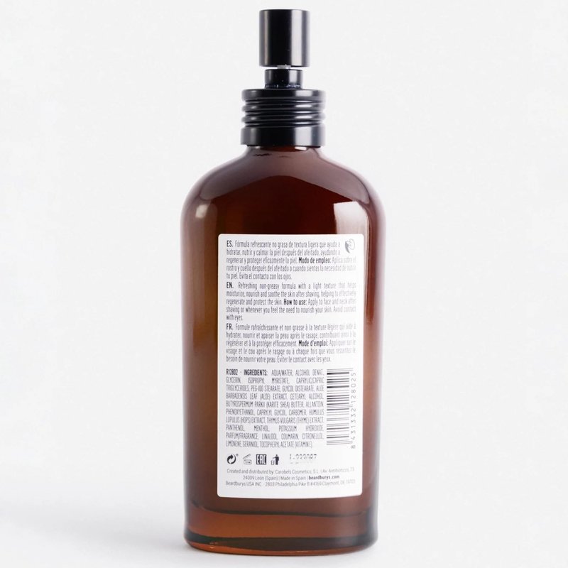 Beardburys Essentials | After Shave for Men, Soothes, refreshes and hydrates - Vitamin E, Shea Butter and Aloe, 100% Vegan - 4.06 Fl Oz