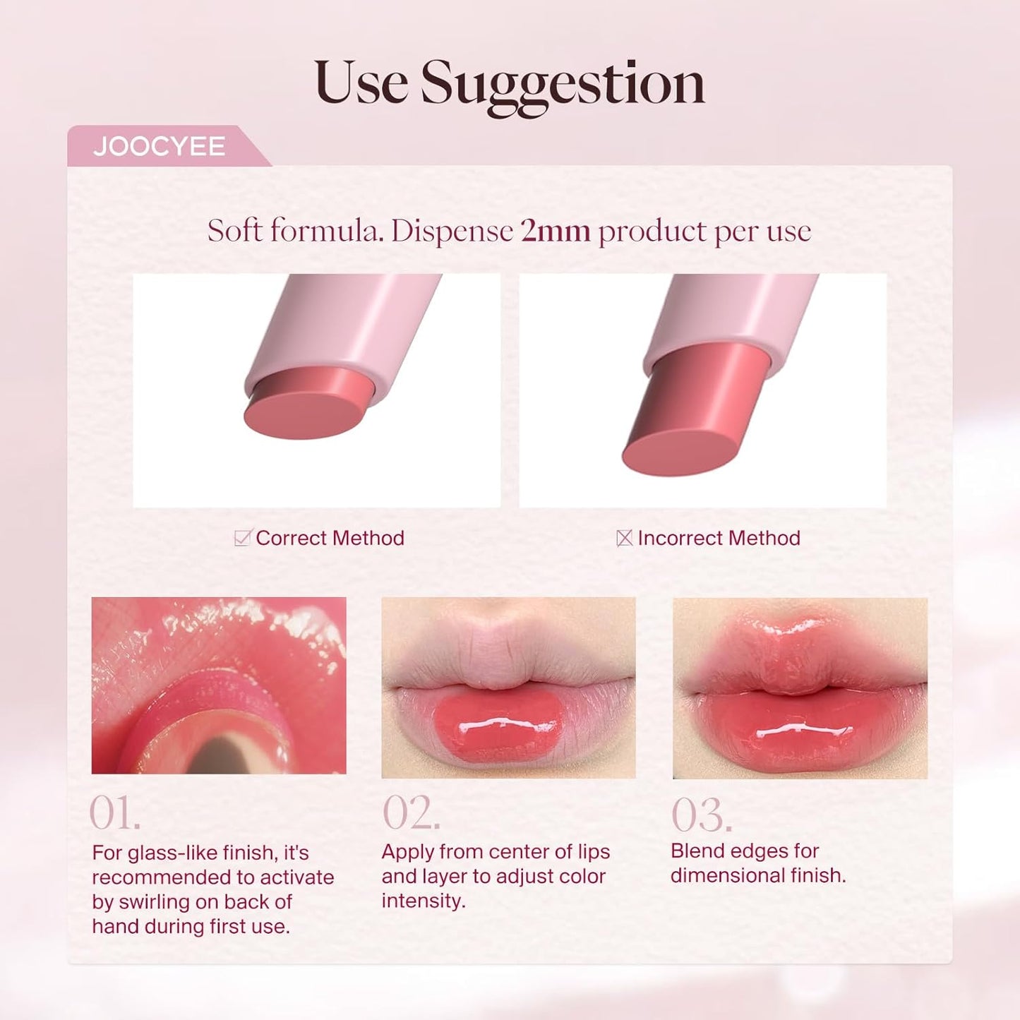 Long-Lasting Lip Gloss - Velvet Rouge Diamond Pink Shimmer | Hydrating Volumizing Tint, Non-Sticky High Shine