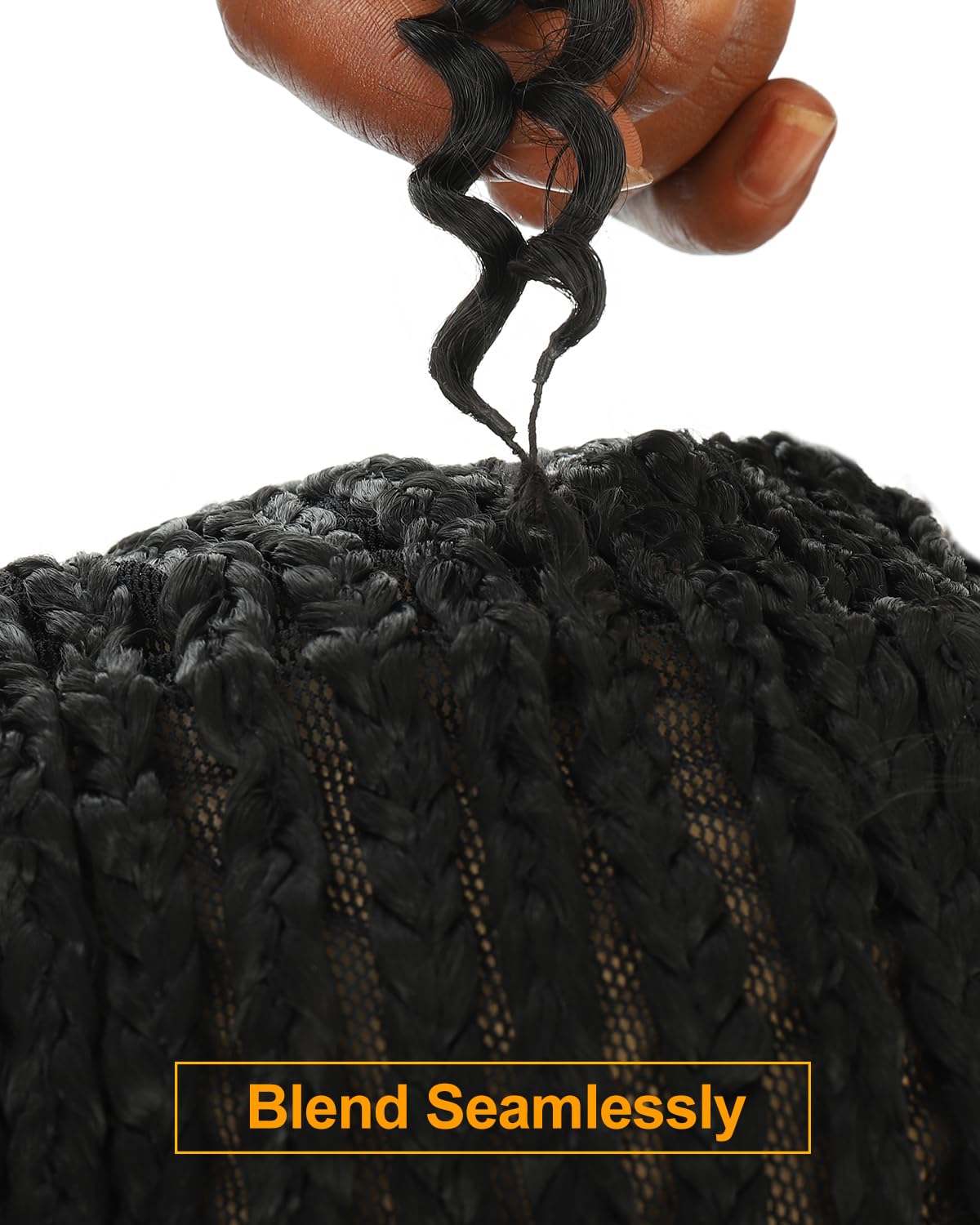 BEEOS Human Crochet Hair Deep Wave 160g, Pre-Separated Knotless Feather Crochet Human Hair for Black Women 22 Inch, Detangle Easily and Reusable
