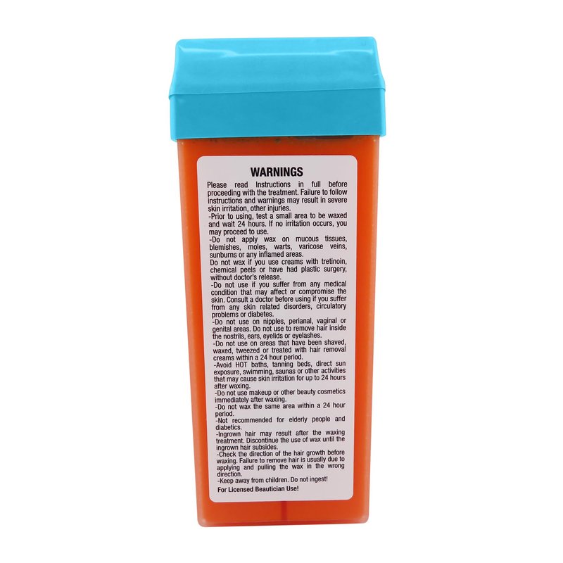 Waxness Tahitian Coral Soft Wax Cartridge 3.38 oz (100 g) – Creamy Roll-On Strip Wax with Strong Grip for Bikini & Coarse Hair, Suitable for Sensitive Skin – Made in Italy