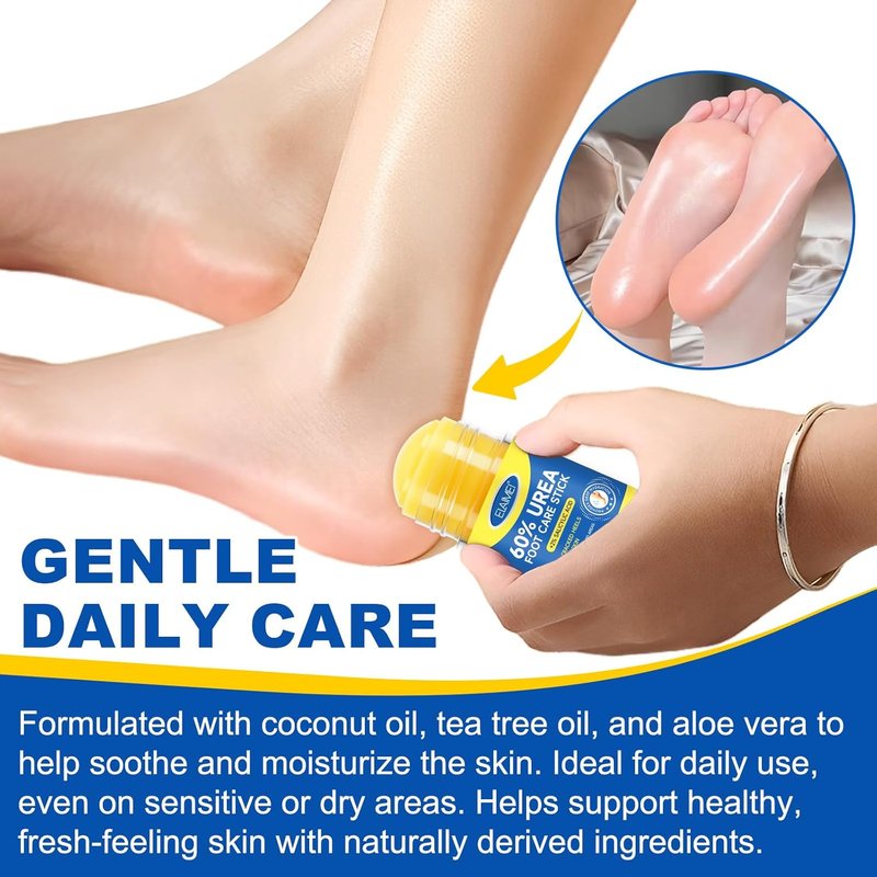 Urea Foot Care Cream - 60% Urea & 2% Salicylic Acid for Cracked Heels | Deep Hydration, 1.41 Oz