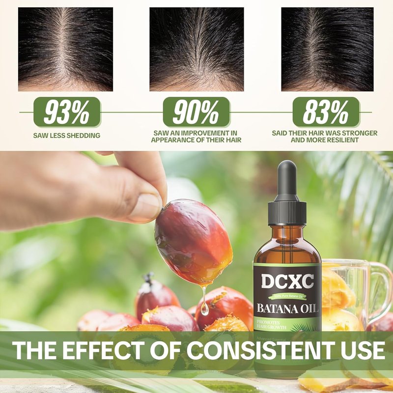 Batana Oil for Hair Growth - Natural Scalp Care & Thickening Treatment | Revitalizes Damaged Hair, Reduces Breakage | 2oz