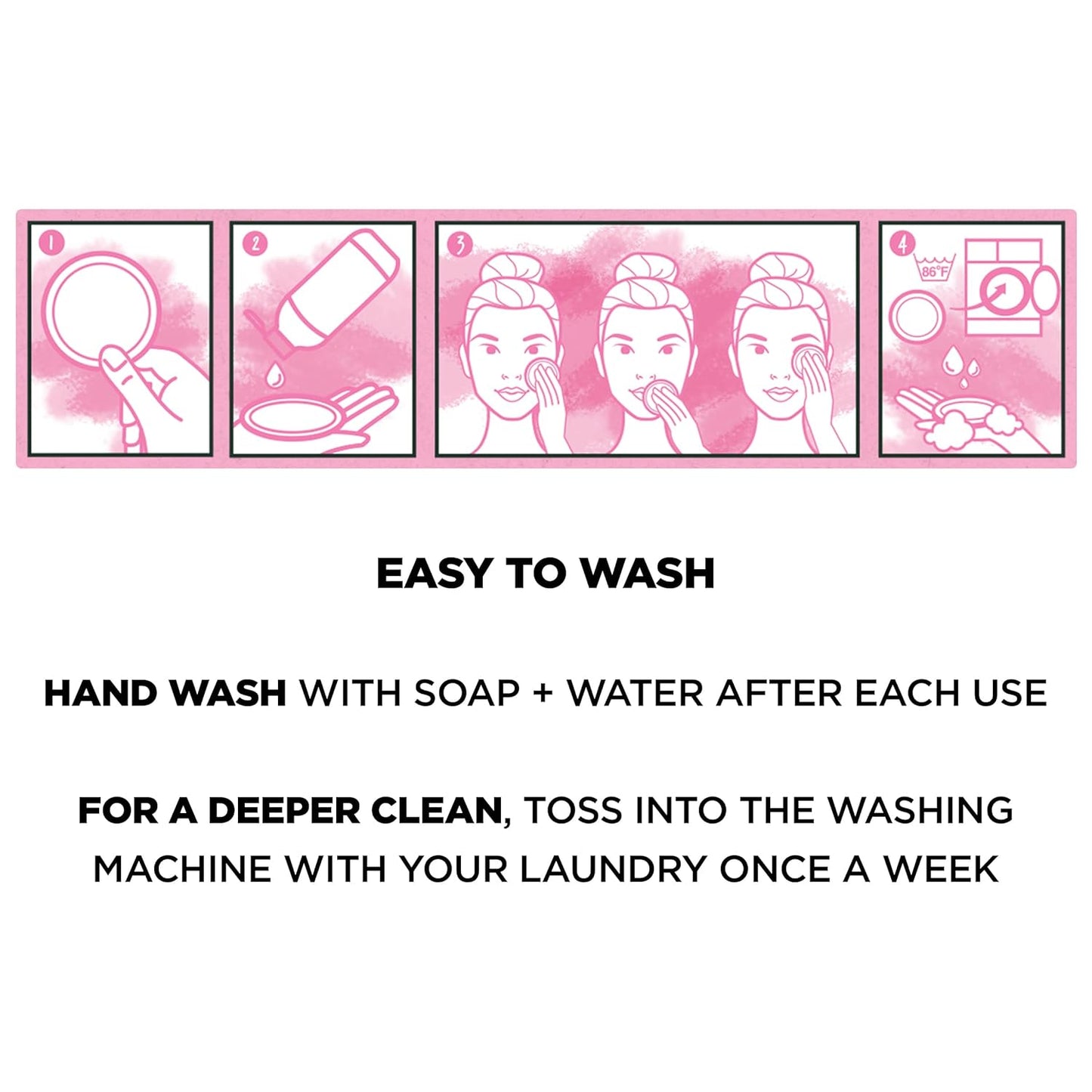 Micellar Cleansing Eco Pads - Reusable Ultra-Soft Microfiber | 3-Pack