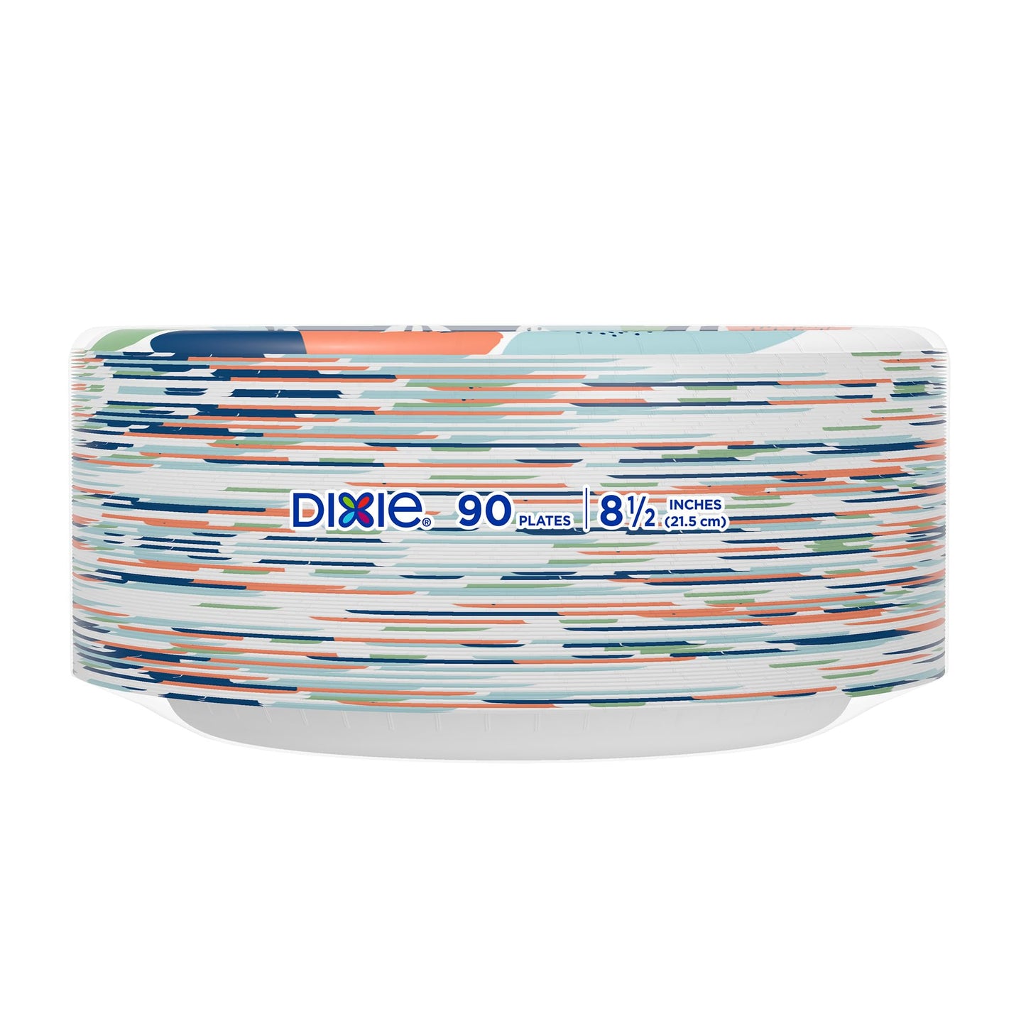 Dixie Medium Paper Plates, 8.5 Inch, 90 Count, 2X Stronger*, Microwave-Safe, Soak-Proof, Cut Resistant, Disposable Plates For Everyday Breakfast, Lunch, & Dinner Meals