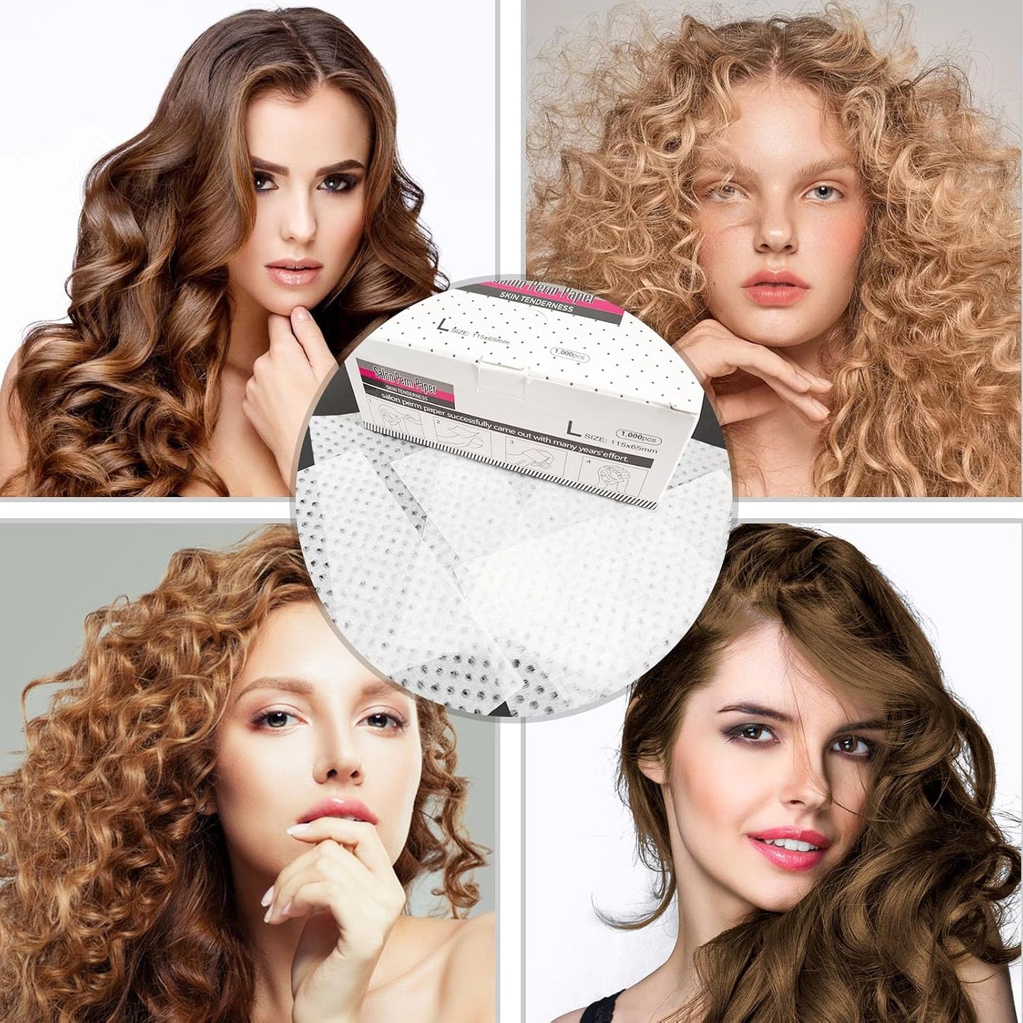 Breathable Hair Perm Paper - 1000 Sheets Ultra-Thin Mesh | High Toughness for Professional Stylists