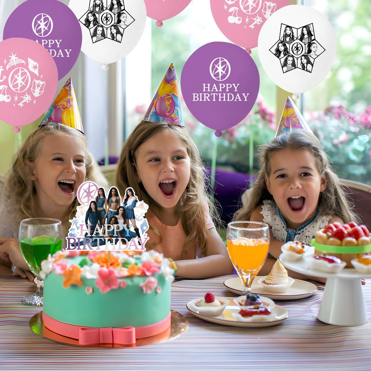 Singer Themed Birthday Party Decorations Set - Happy Birthday Banner, Balloons, Cake Toppers & Cupcake Toppers