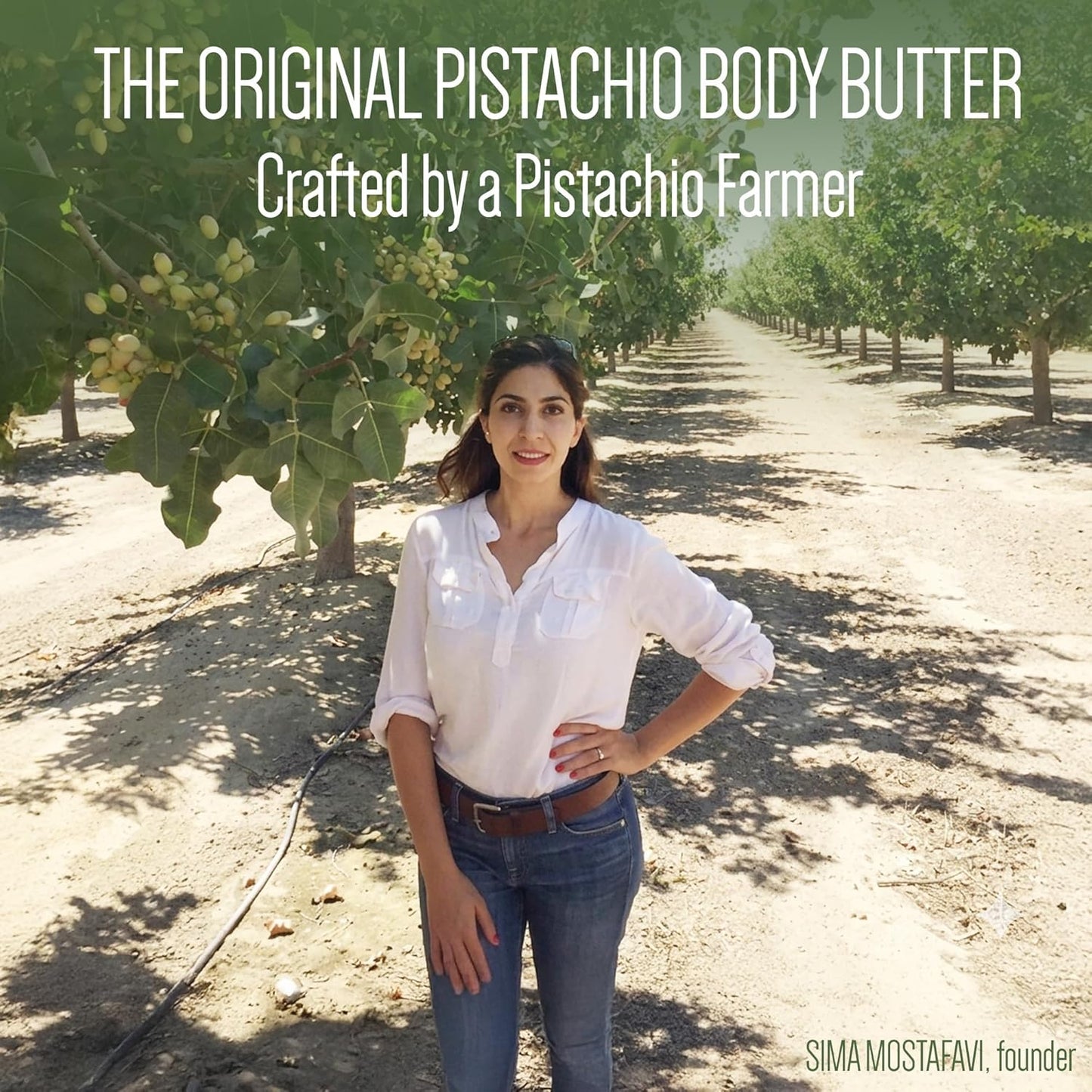 Pistaché Skincare Pistachio Oil Whipped Body Butter - Rich Moisturizer with Vitamin E | 8 oz for Dry Skin