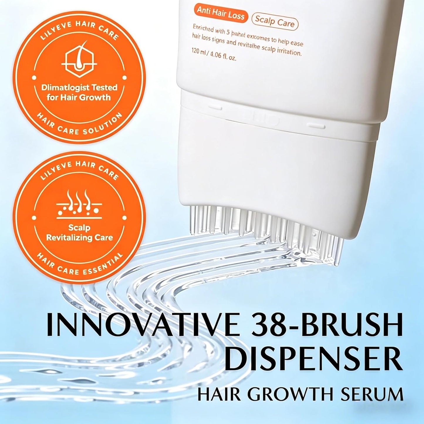 Hair Growth Serum - Scalp Revitalizing with Heartleaf Exosomes & Built-in Applicator Brush | Korean Hair Care Solution