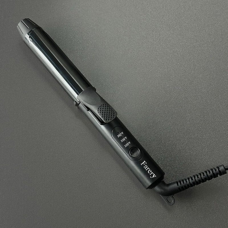 Travel Curling Iron - 1 Inch Mini Ceramic Curler with Adjustable Temperature & Dual Voltage | Includes Storage Bag