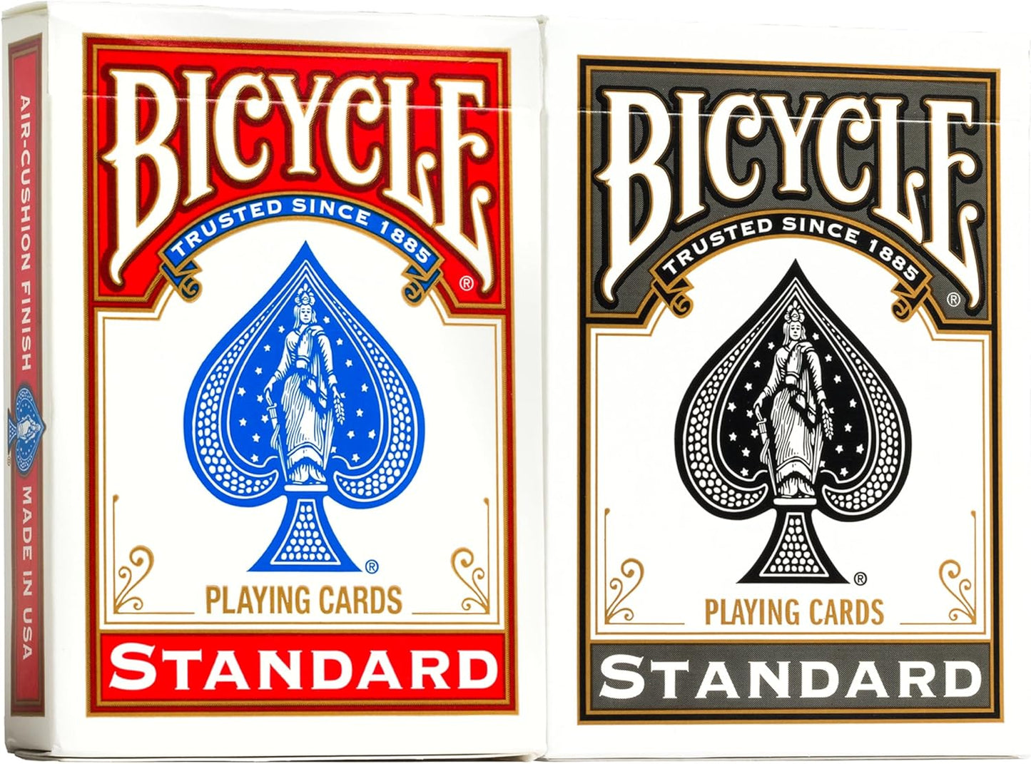 Standard Playing Cards - Classic Poker Size Deck (2 Pack) | Red & Blue for Family Game Night & Card Games