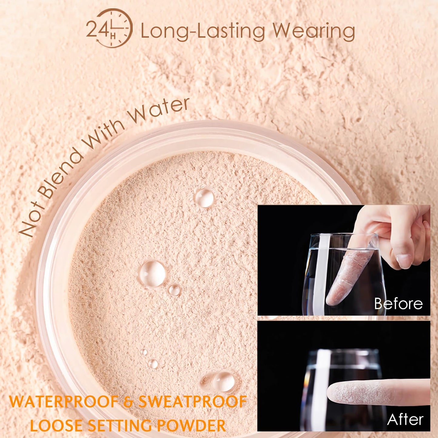 Mineral Powder Sunscreen for Face & Scalp,SPF 30,Brush on Sunscreen Setting Powder,Beach Essentials,Oil Control Hair Sunscreen Face Powder Travel Size,Lasting Lightweight (#01 Translucent Setting)