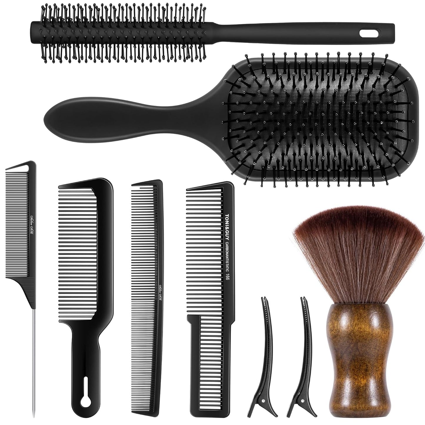 Professional Hair Cutting & Shaving Brush Comb Set - 13PCS Barber Tools for Stylists | Premium Quality