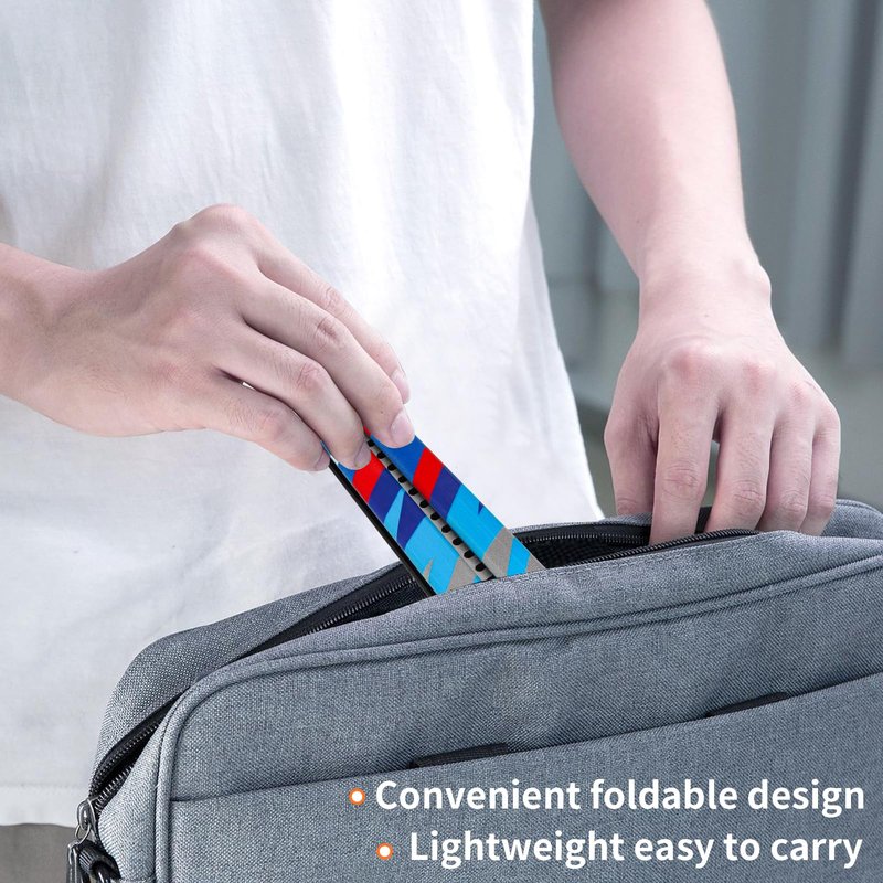 SVNR Butterfly Comb, Stainless Steel Folding Practice Combs, 3D Color Printing Tactical Butterfly-Open Pattern Knife Trainer for Sport Outdoor Use (Blue)
