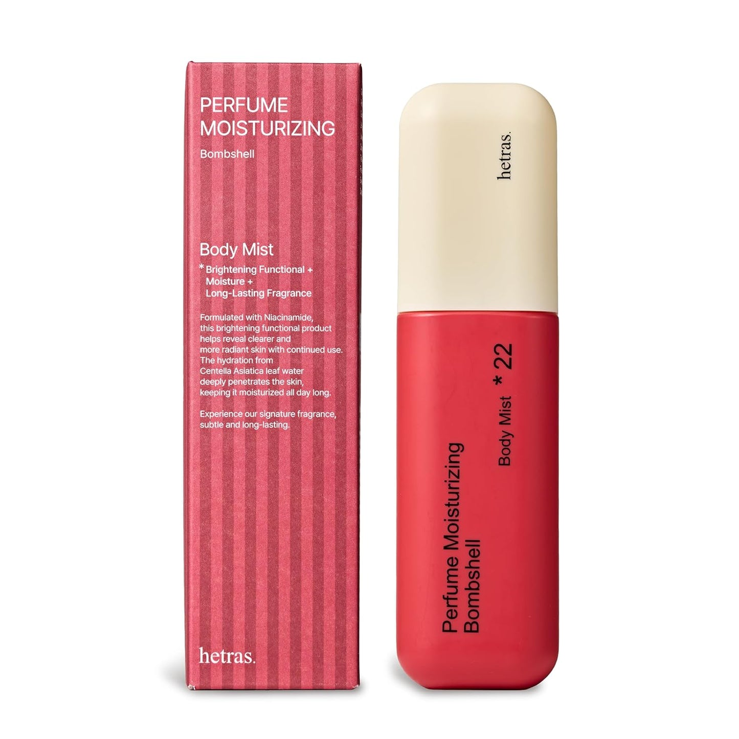 Hetras Perfume Body Mist - Hydrating Artist Scent Spray with Niacinamide | Skin Smoothing & Moisturizing | 4.06 fl. oz