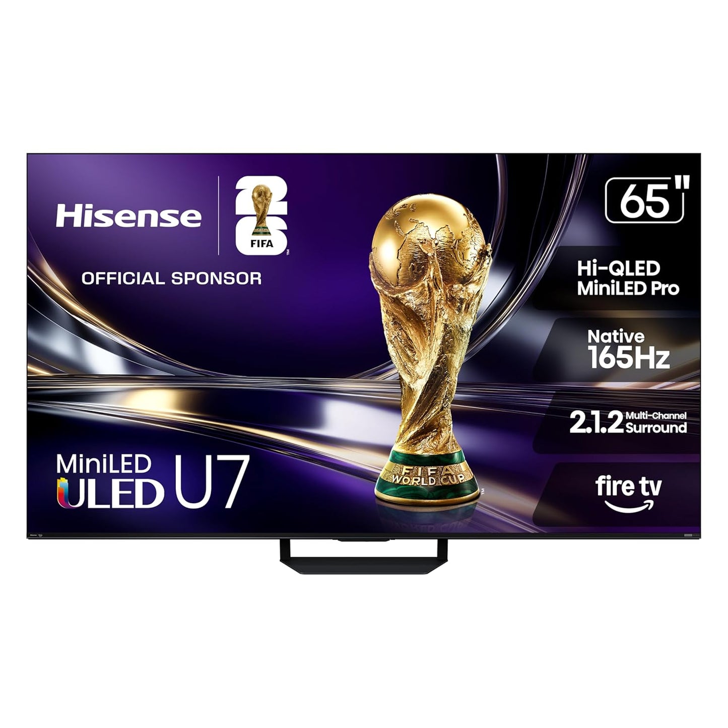Hisense 75" U7 Mini-LED 4K UHD Smart Gaming TV - Hi-QLED, 165Hz, Dolby Vision IQ, IMAX Enhanced