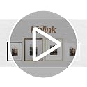 KINLINK 8x8 Red Solid Wood Picture Frame for 4x4 & 6x6 Pictures