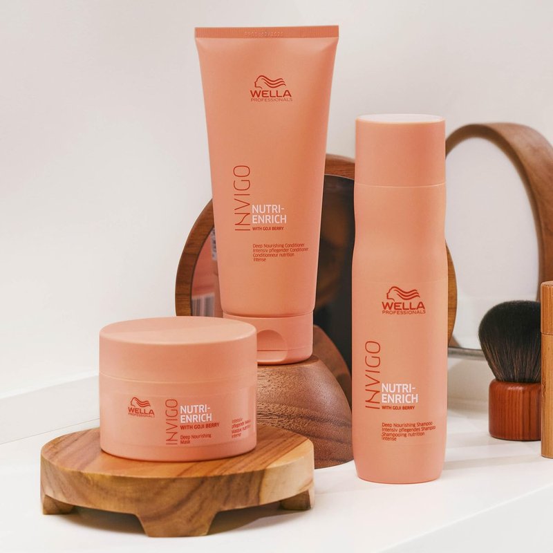 Wella Professionals Invigo Nutri-Enrich Mask - Deep Nourishing Treatment for Dry, Damaged Hair | 8.4 oz