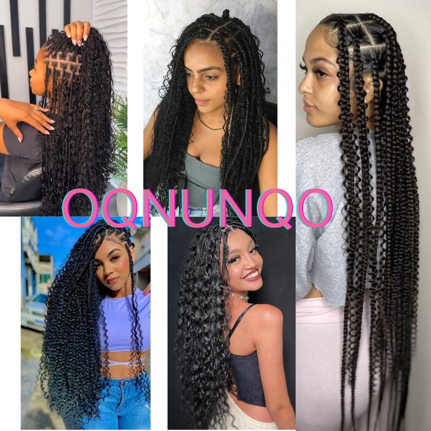Curly Bulk Hair 20inch 155g For Braiding Hair Wet And Wavy Curly Wave Bulk Hair Quality Synthetic Micro Braiding Hair Extensions for Boho Braids No Weft (Natural Black 20inch 2Bundles)