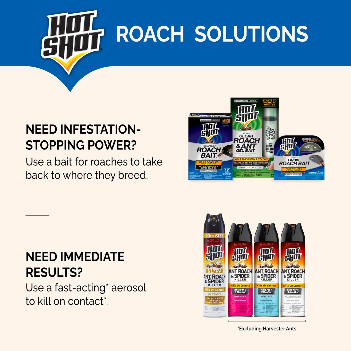 Hot Shot Ultra Liquid Roach Bait 6 Count, Kills In Hours, 6 Pack