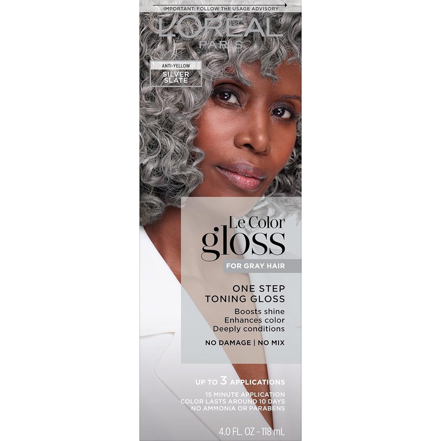 L’Oreal Paris Le Color Gloss - In-Shower Toning Hair Gloss for Bleached Hair | Neutralizes Brass, Conditions & Boosts Shine, Platinum Pearl, 4 Oz