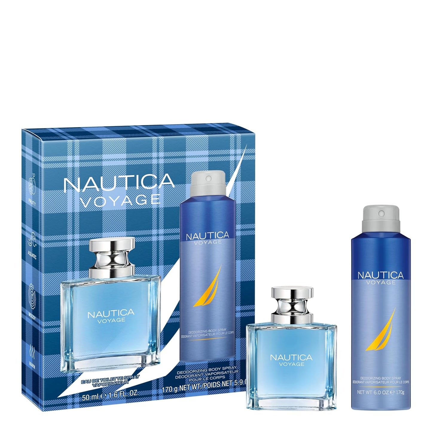 Nautica Voyage Intense Men's Fragrance - Long Lasting Eau de Toilette 1.6 fl oz | Vetiver & Smokey Leather Notes