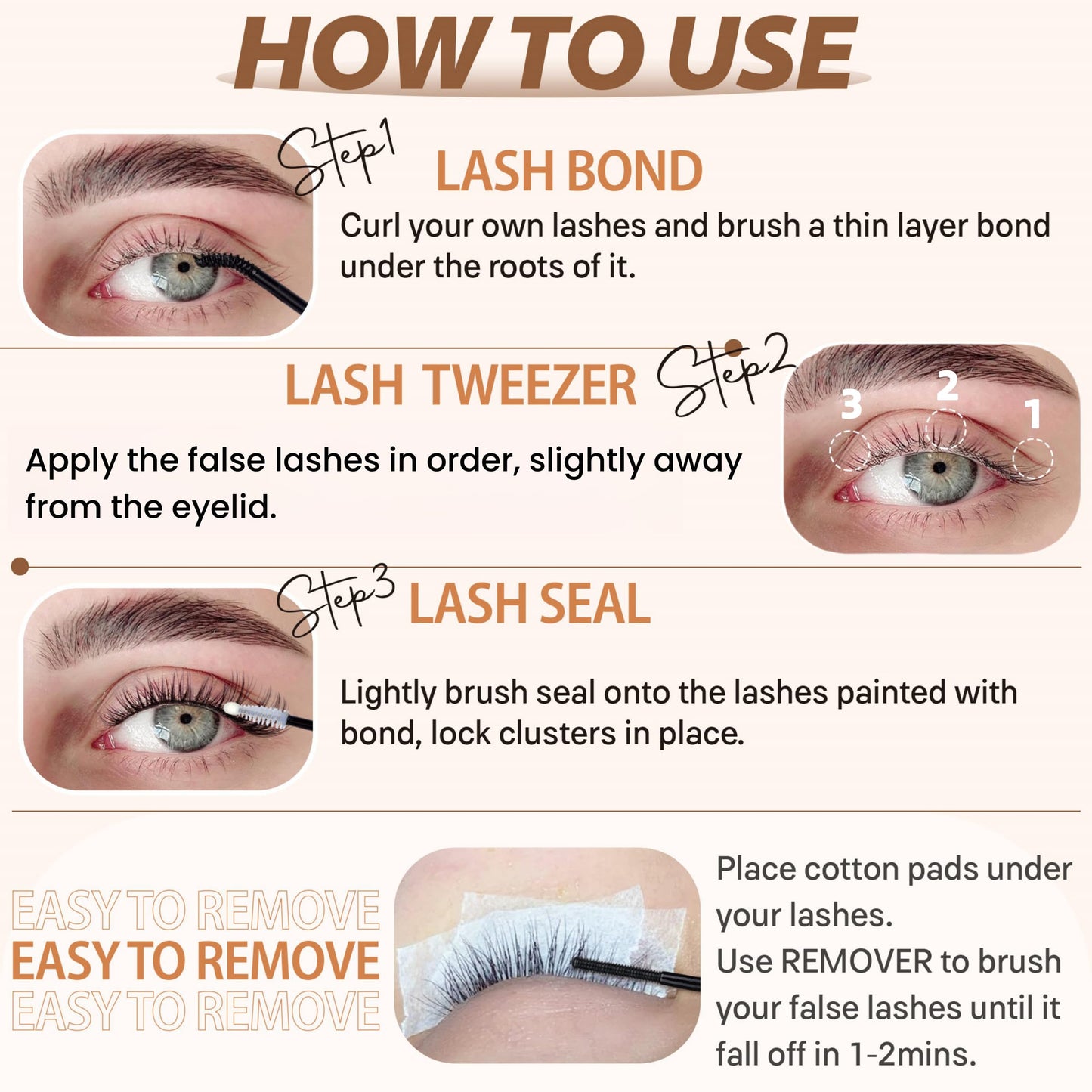 TOOCHUNAG Natural Lash Clusters Eyelash Extensions Wispy Individual Lashes Clusters C Curly Organized Eyelash Clusters 9 Pairs 8-14mm DIY Cat Eye Lash Extension