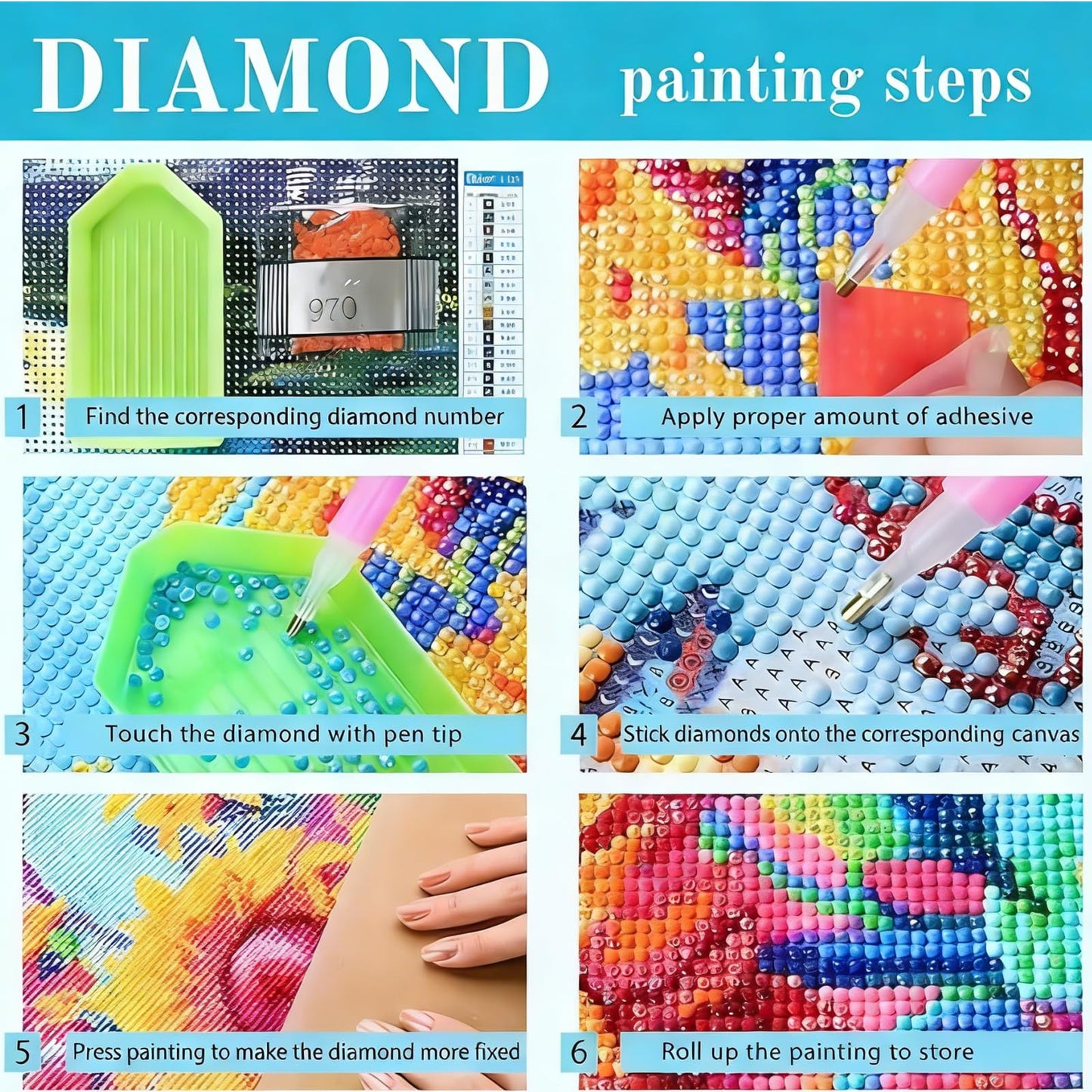 Gikboup 5D Diamond Painting Kits for Adults Beginners, Highland Cow Diamond Art Kit with Floral Bow, Full Round Drill Cute Farmhouse DIY Gem Painting for Home Wall Decor 13.7 x 13.7 Inch