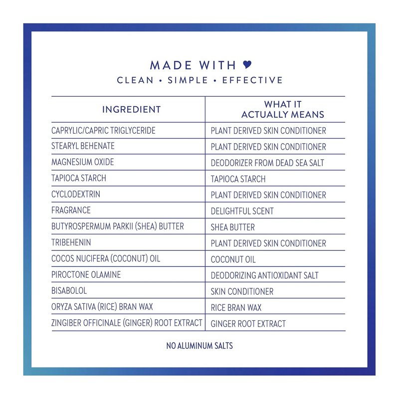 Native Aluminum Free Deodorant - Sea Salt & Cedar | 72-Hour Odor Control, 3.1 oz Stick for Men & Women