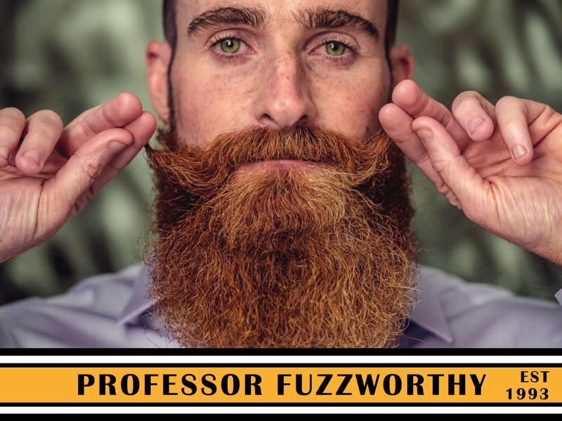 Beard Care Grooming Kit Gift Set | Professor Fuzzworthy Best Beard Shampoo, Conditioner Balm & Boar Bristle Brush | Holiday Gifts for Men | 100% Natural | Organic Essential & Kunzea Oils