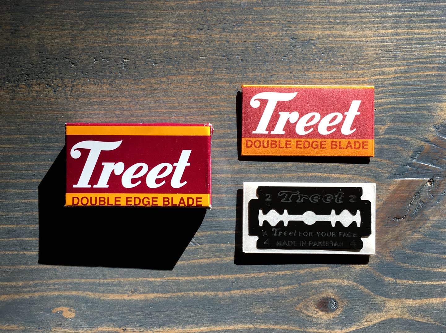 Treet Carbon Steel Double Edge Shaving Razor Blades, 200 Blades Pack (20x10) for safety Razors Butterfly Razors Black Beauty