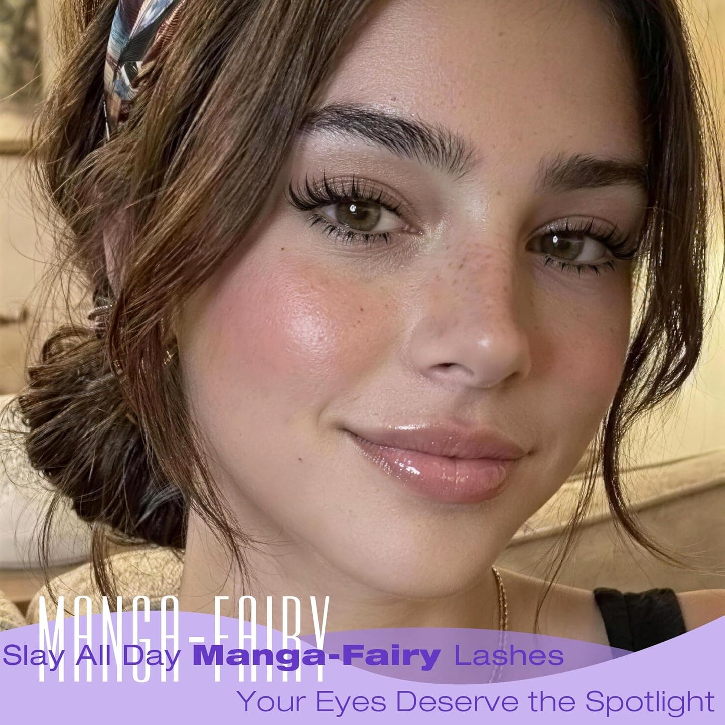 Fairy Lash Clusters - Manga Eyelash Extensions with Bottom Lashes | Natural Wispy Spikes for Daily Makeup