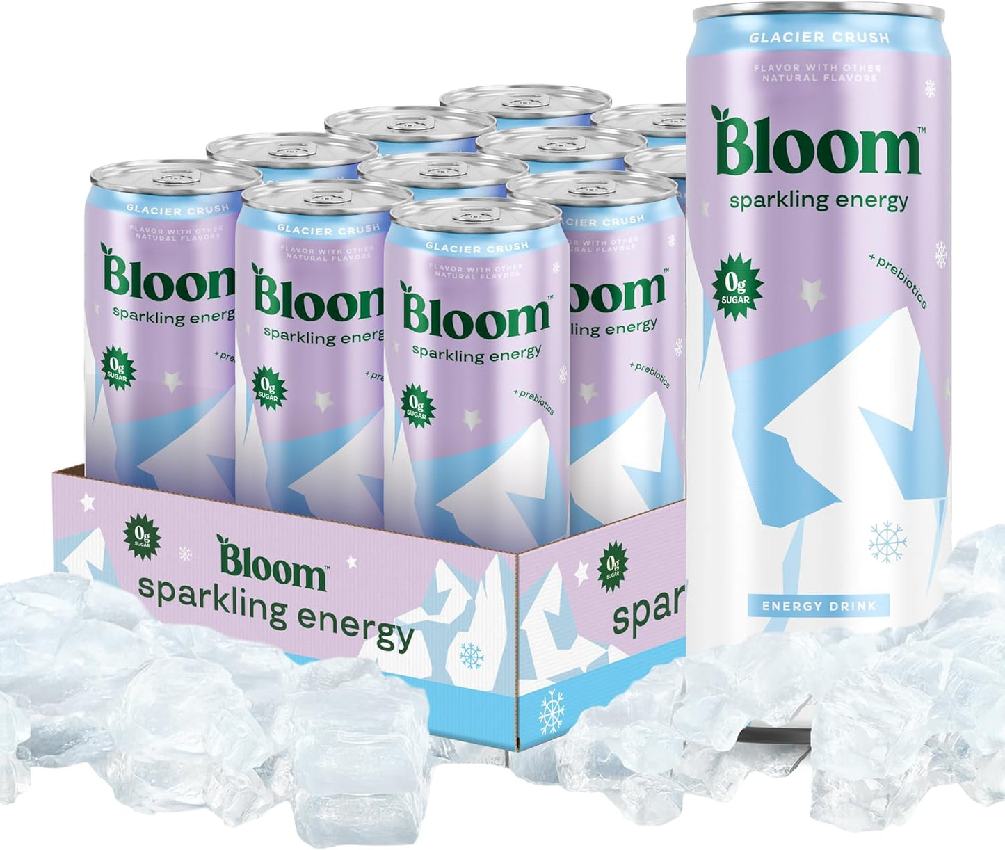 Sparkling Energy Drink Variety Pack - Natural Caffeine, Zero Sugar, 180mg - Antioxidant-Rich, Prebiotics | 12oz, 12 Pack